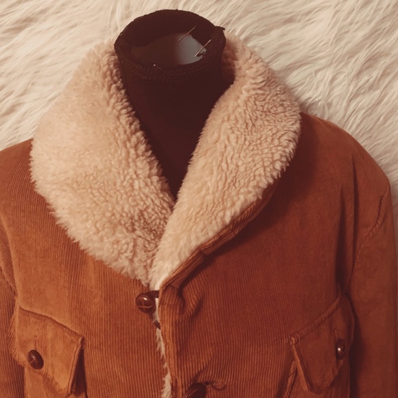 Shanhouse Corduroy Fuzzy Collar Men’s Jacket - Picture 8 of 11